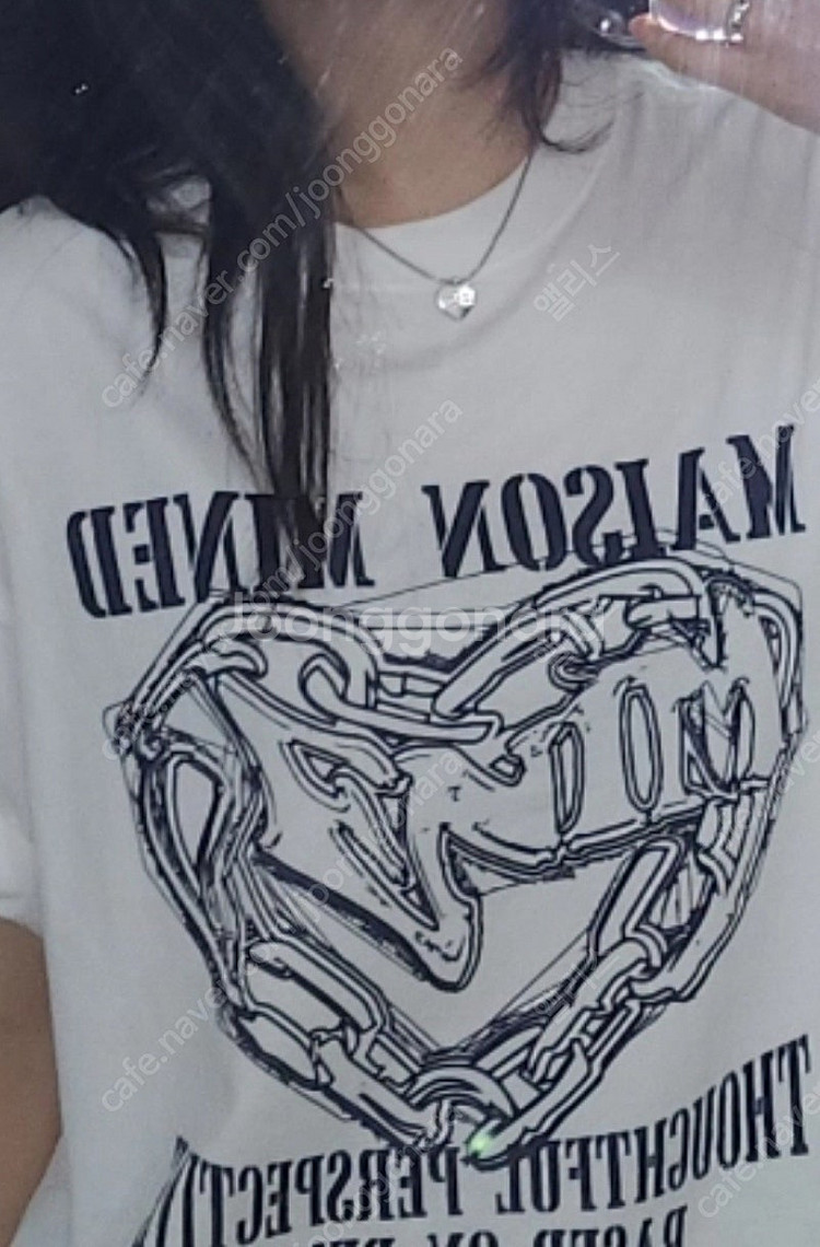 디올 하트 팬던트 목걸이 새상품:)--9