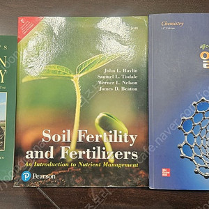 레이먼드 창의 일반화학 14판, Soil Fertility and Fertilizers, Hands-on Agronomy 팝니다.