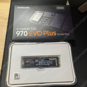 삼성 970 Evo PLUS 250GB Nvme M.2 SSD 판매합니다.