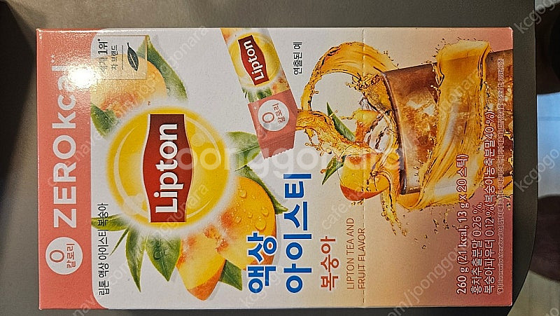 립톤 액상 아이스티 피치 복숭아 제로 칼로리 10박스 ...--1