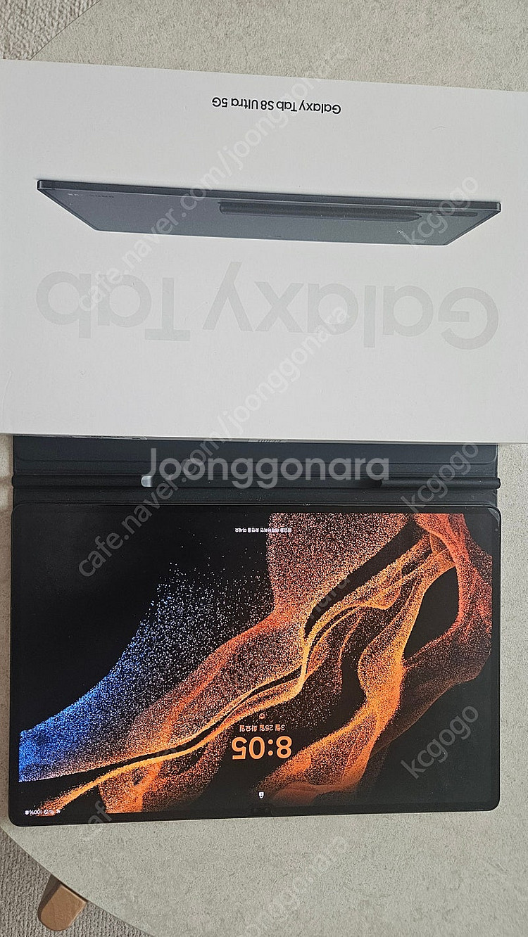 갤럭시탭s8 울트라 5g 128g 자급제 정품북커버 포...--0