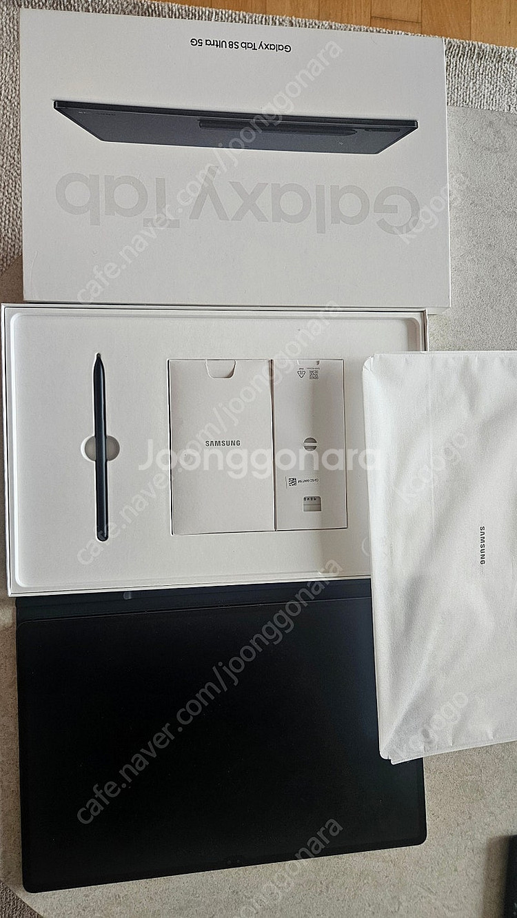 갤럭시탭s8 울트라 5g 128g 자급제 정품북커버 포...--1
