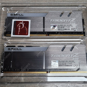 G.SKILL DDR4-3200 CL14 TRIDENT Z RGB 패키지 (16GB(8Gx2))