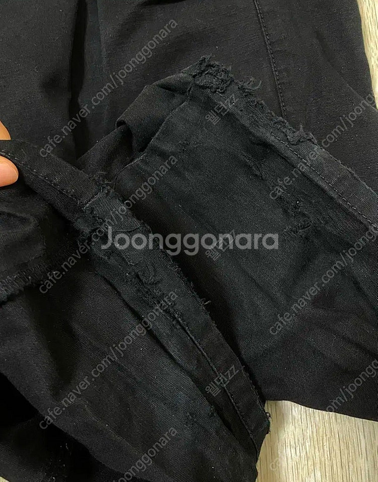 Loading ootj 벨 포켓 카고 팬츠 블랙 s--5