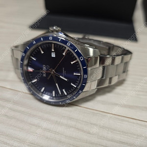 RADO 오토 44mm GMT 청판 오토 시계