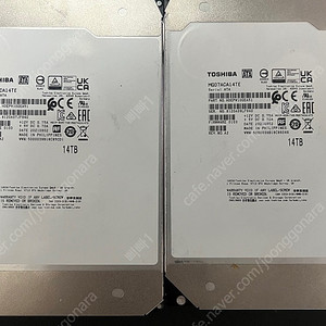 토시바 hdd MG07ACA14TE 14TB 두개