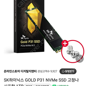 SK하이닉스 GOLD P31 SSD 1TB