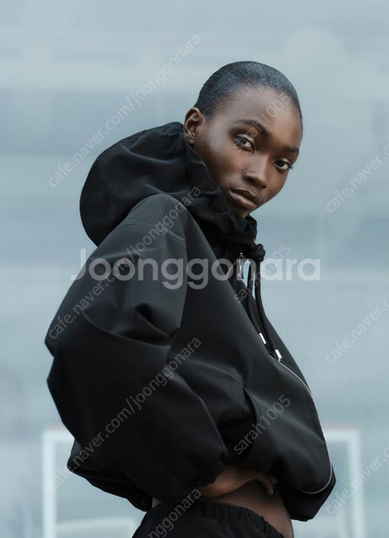 ZARA 자라 후드 점퍼 S 사이즈(블랙)--1