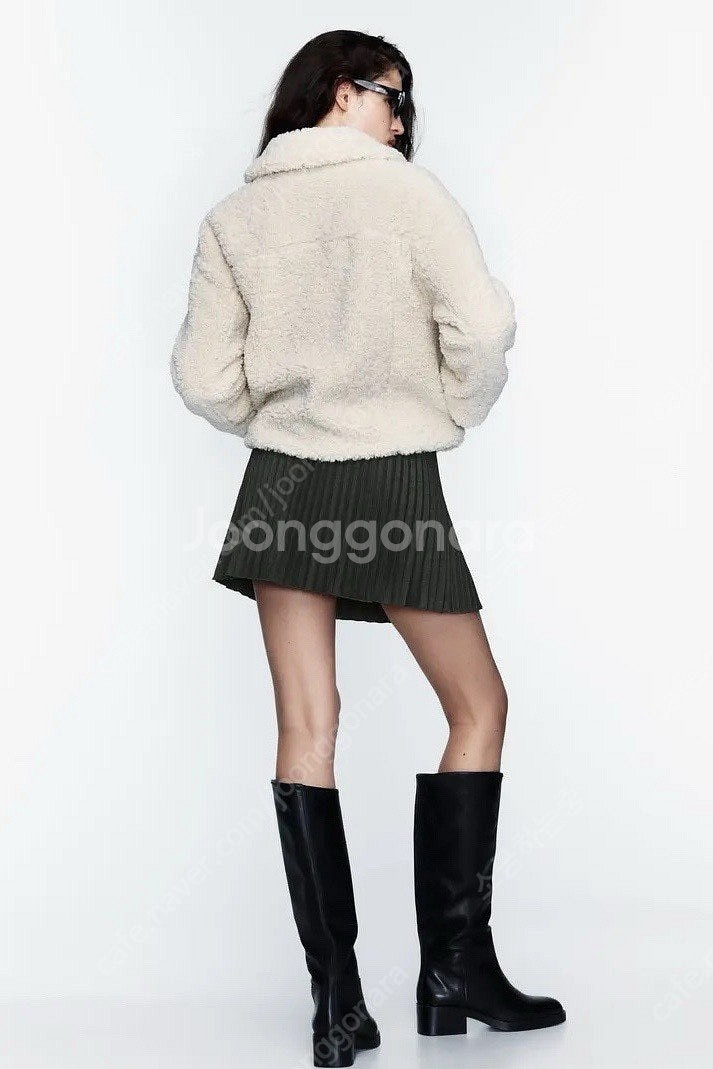 zara 자라 페이스 시어링 점퍼 뽀글이 새상품--5