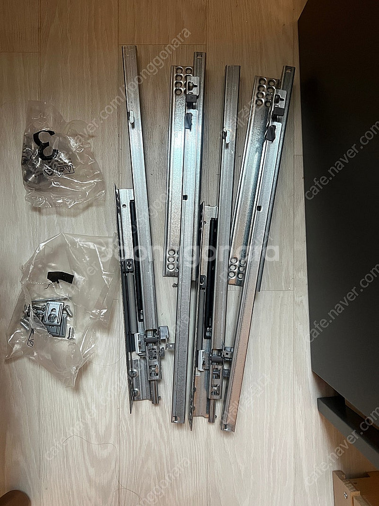 이케아 GODMORGON 고드모르곤 세면대2단하부장, 다크 그레이, 80x47x58 cm--3