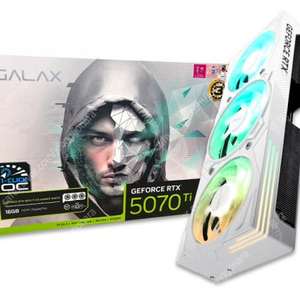 갤럭시 GALAX 지포스 RTX 5070 Ti EX GAMER WHITE OC D7 16GB 팝니다.