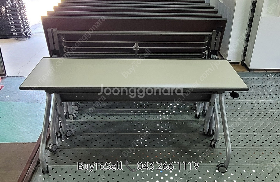 퍼시스 CRN314 2인용 강의테이블 접이식테이블 판매--2