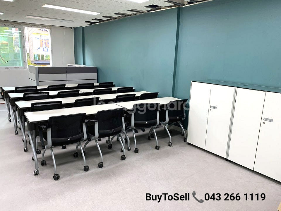 퍼시스 CRN314 2인용 강의테이블 접이식테이블 판매--9