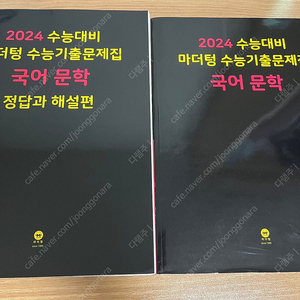 2024 수능대비 마더텅 국어 문학