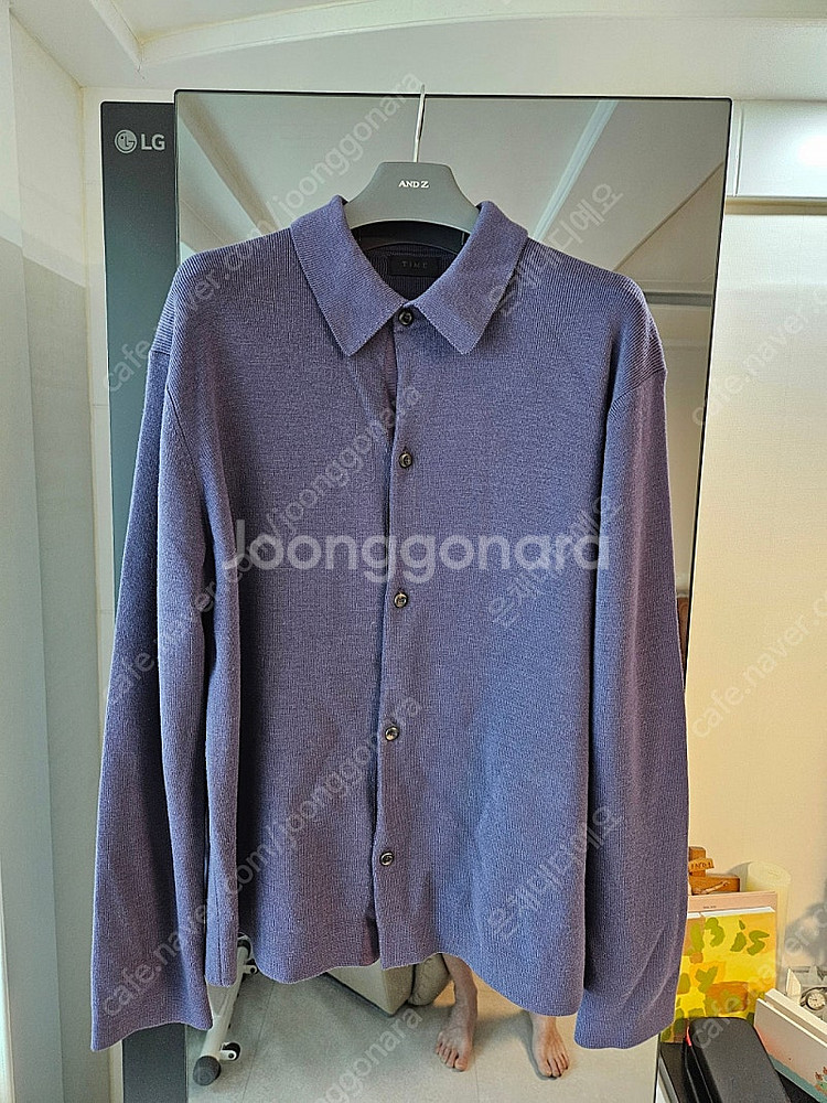 타임옴므 오버셔츠 가디건 105(실 100~103)--0