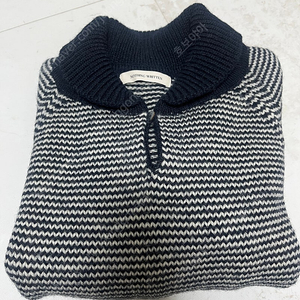 낫띵리튼 Caron stripe jumper 니트(dark navy)