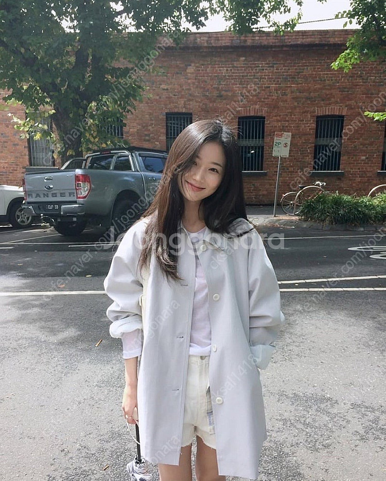 윤슬샵 라벤더 하프트렌치 새상품--0