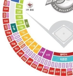 4/1(화) 기아 삼성 3루 K8 118블록 통로석--0