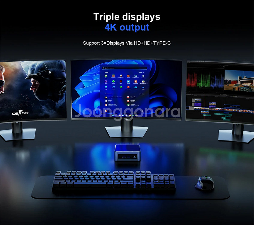 Chatreey 미니 PC AN2P Ryzen 5 56...--9