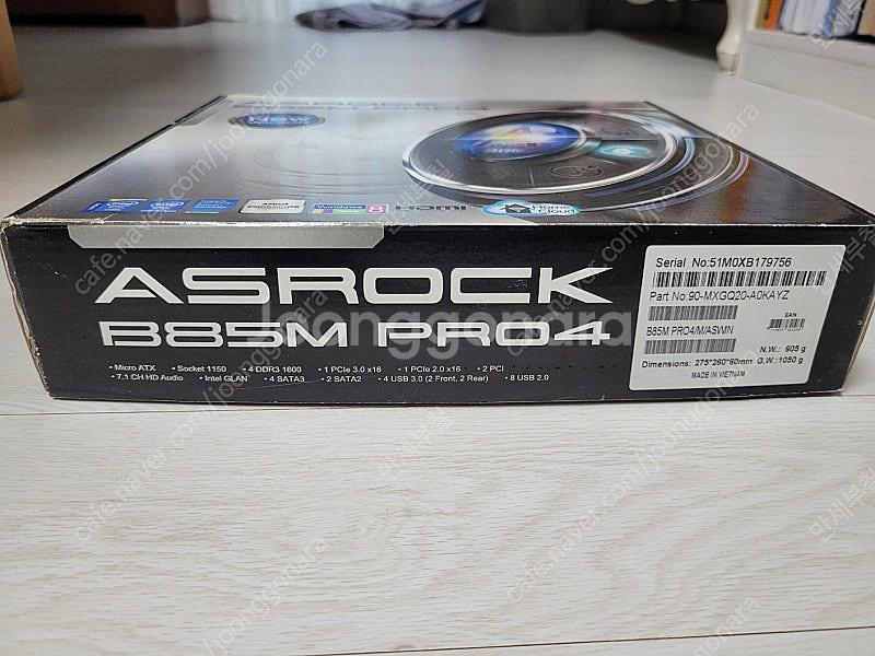 컴퓨터 메인보드 ASROCK B85M PRO4--2