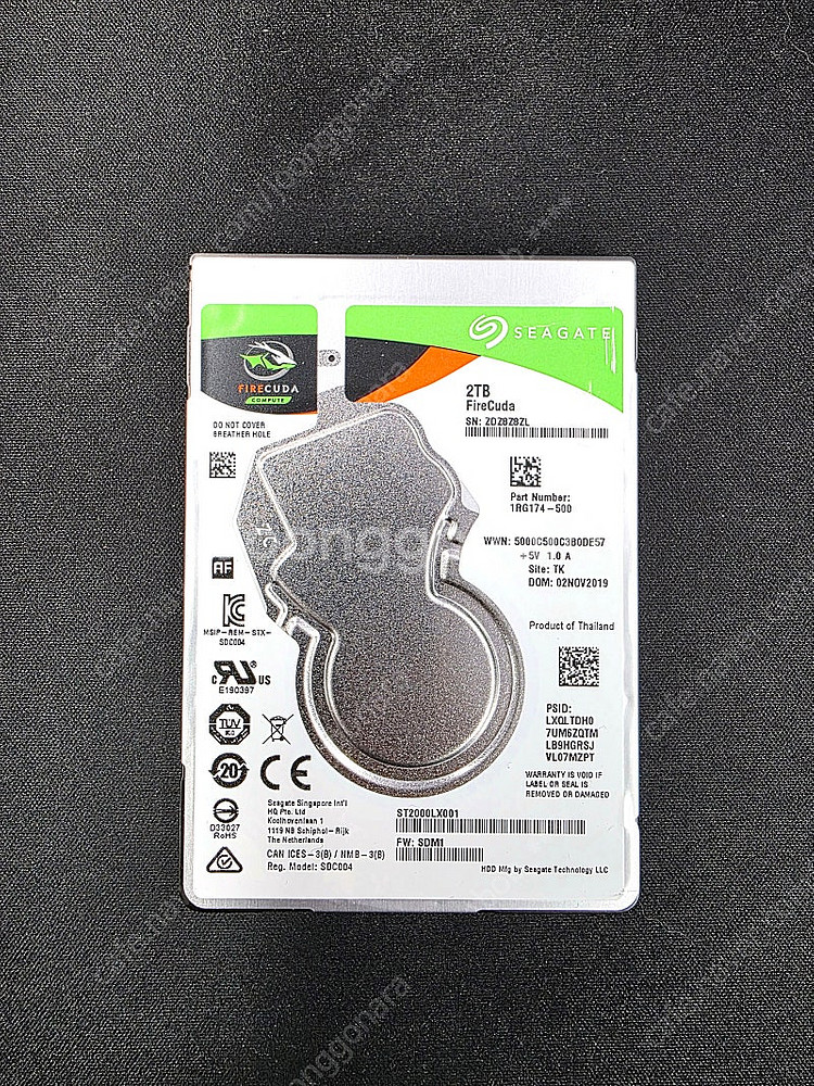 씨게이트 파이어쿠다 2.5인치 SSHD 2테라(2TB)...--0