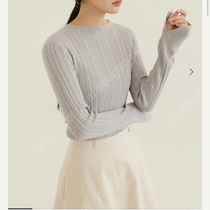 시에 sie 오브 슬릿 모크넥 니트 포그블루 s 미착용 새상품 판매