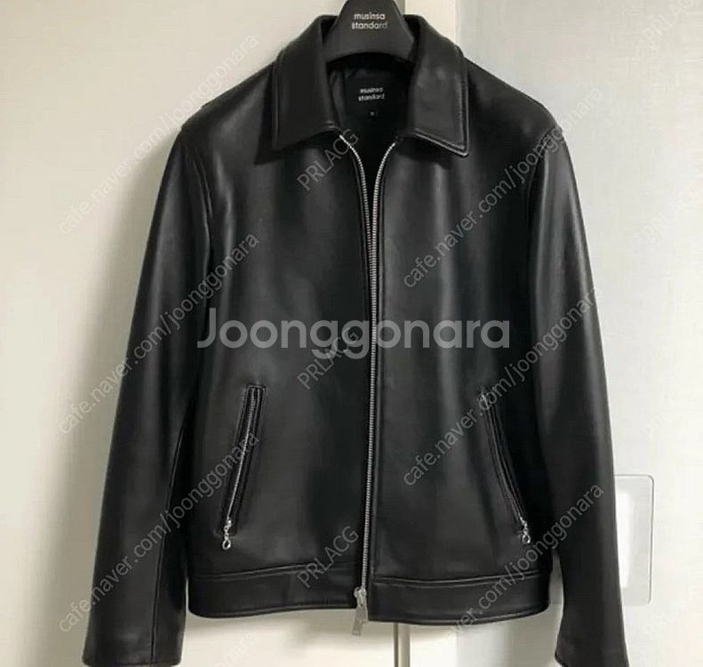무신사 램스킨 싱글 라이더 자켓--0
