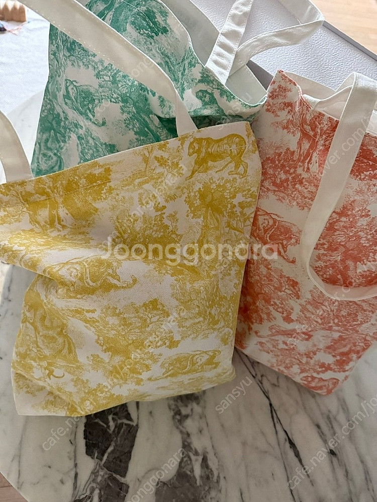 디올 파스텔 에코백 세컬러 바배--0