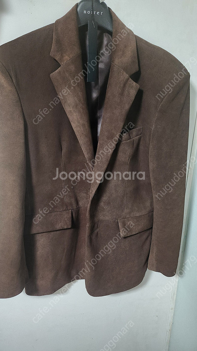 노이어×깡 램스 스웨이드 테일러드 자켓--0