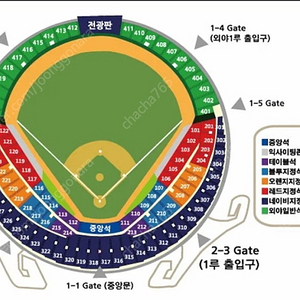 (정가양도) 3.29 토 두산 vs 삼성 1루 레드석 통로 4연석