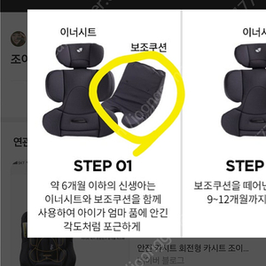 조이360 카시트 보조쿠션 구합니다 ㅠㅠ