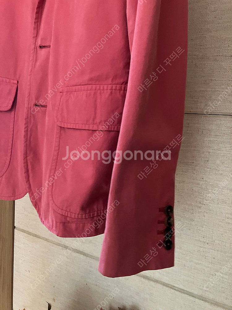 정품 폴로 랄프로렌 핑크 콤비 코튼 스포츠 블레이저 자...--4