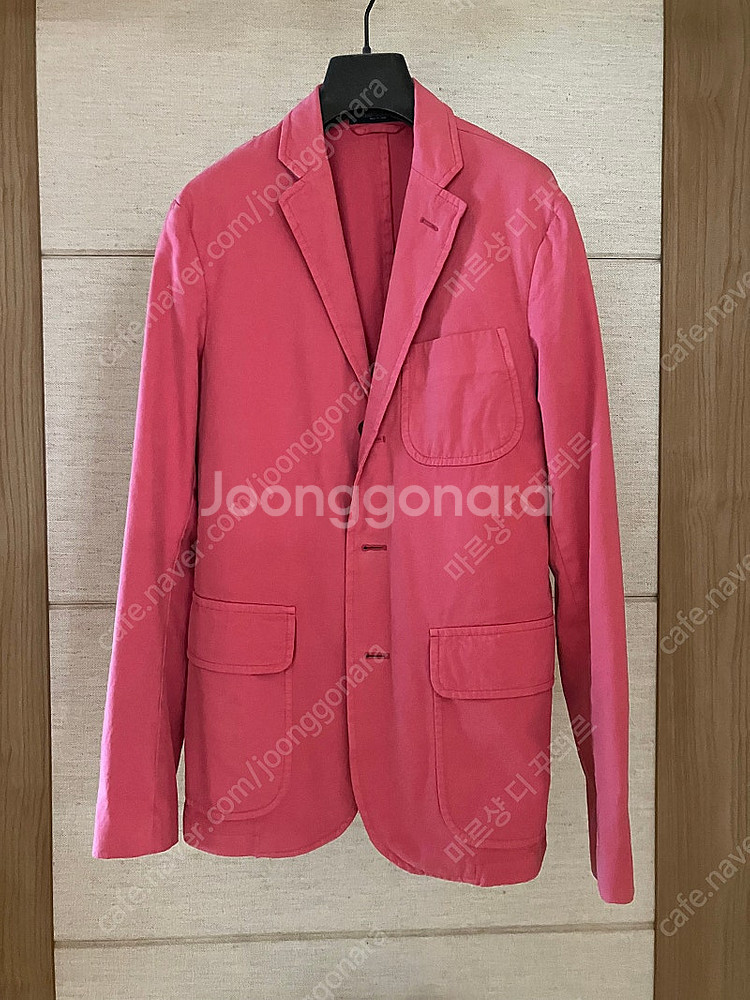 정품 폴로 랄프로렌 핑크 콤비 코튼 스포츠 블레이저 자...--5