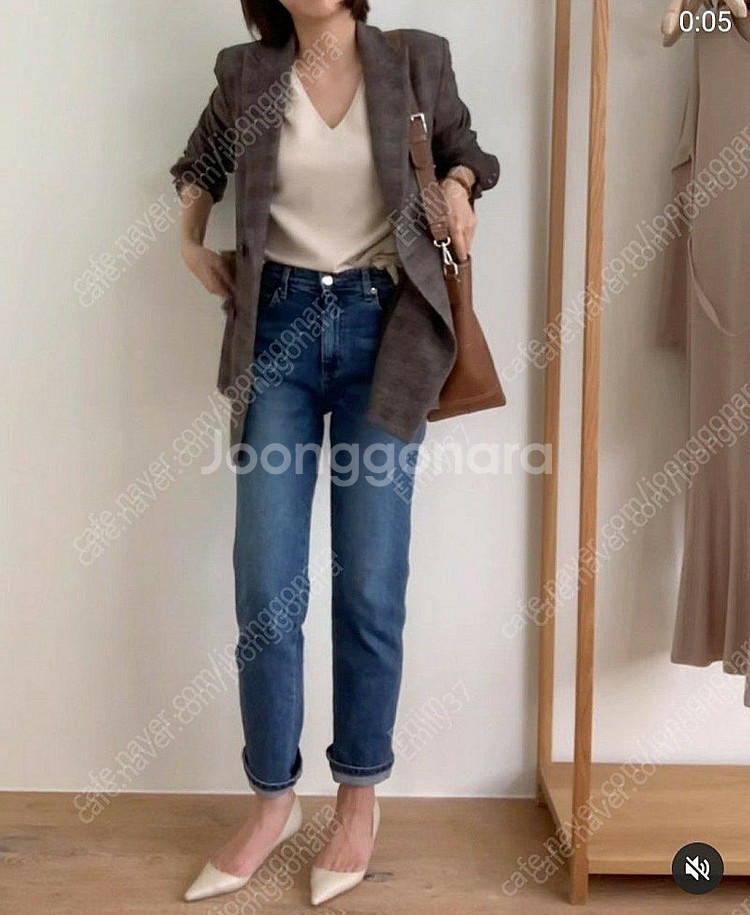 유메르 세미 보이 데님 / 청바지 데님팬츠--9