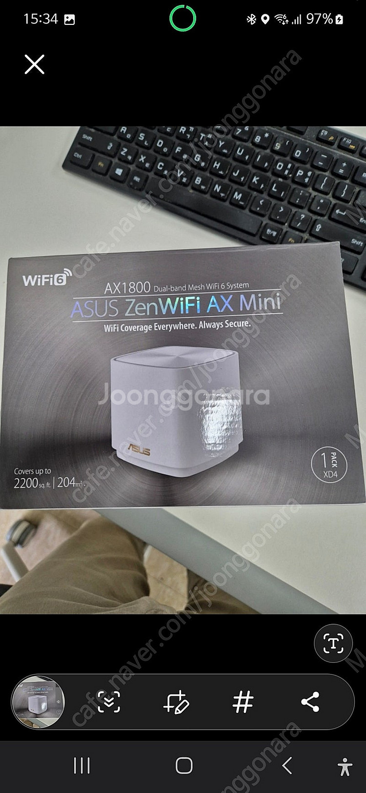 공유기 아수스 ZenWiFi AX Mini XD4--0