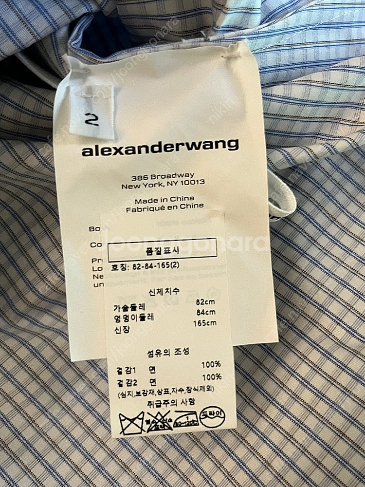 알렉산더왕 셔츠 새것 (S) 디올 미우미우 생로랑 토리버치 비비안웨스트우드 산드로 마쥬 가니 마인 타임 리포메이션 ...--8