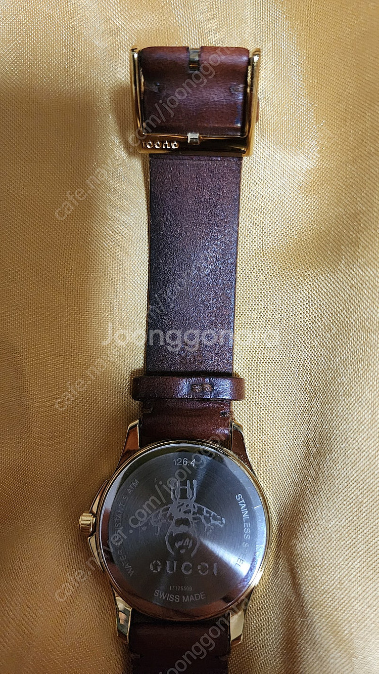구찌GUCCI YA1264012 스네이크 골드38mm ...--8