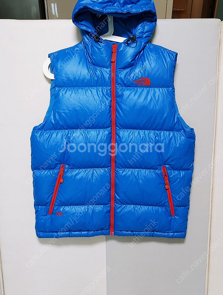 [XL] 노스페이스 후드 패딩조끼 600 블루302--0