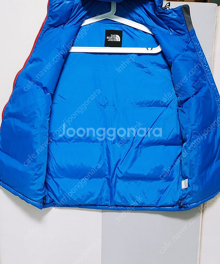 [XL] 노스페이스 후드 패딩조끼 600 블루302--1
