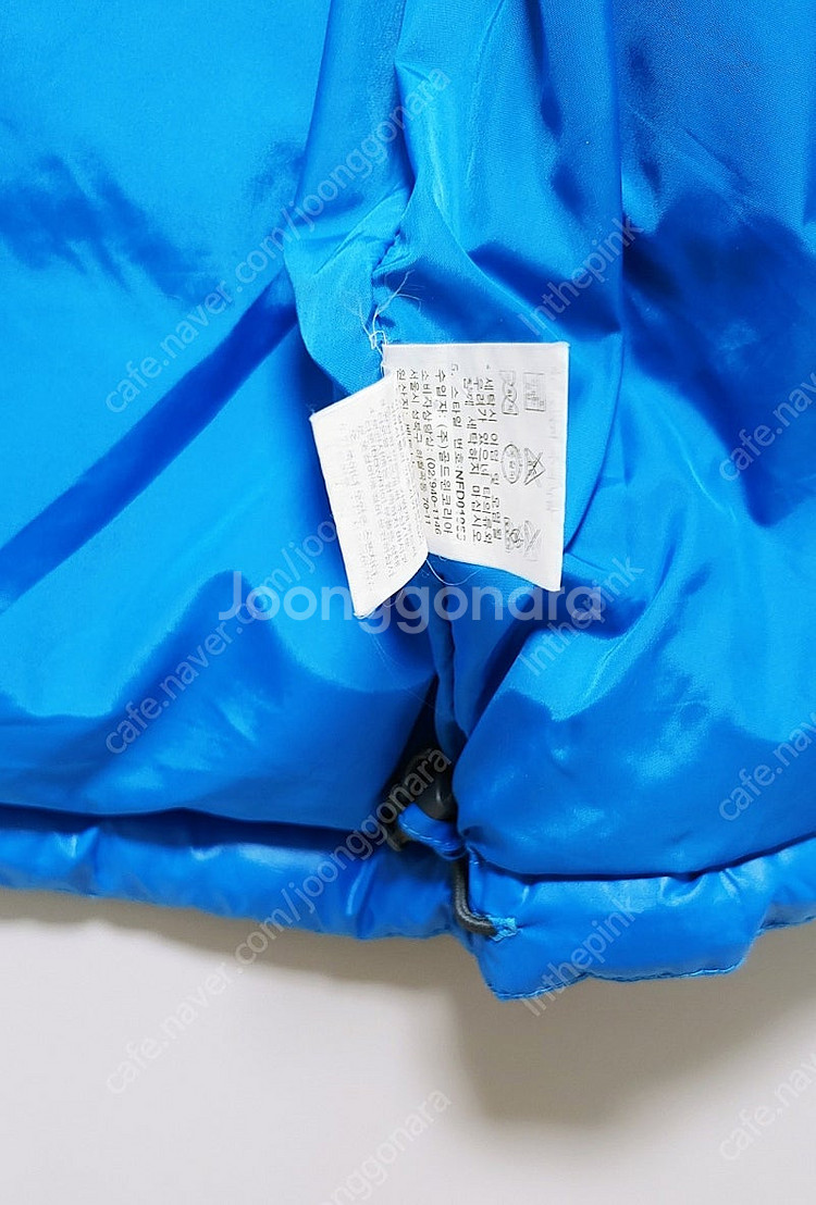 [XL] 노스페이스 후드 패딩조끼 600 블루302--5