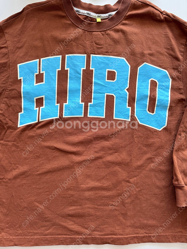 히로 캠퍼스 베이직 로고 티셔츠 긴팔150--2