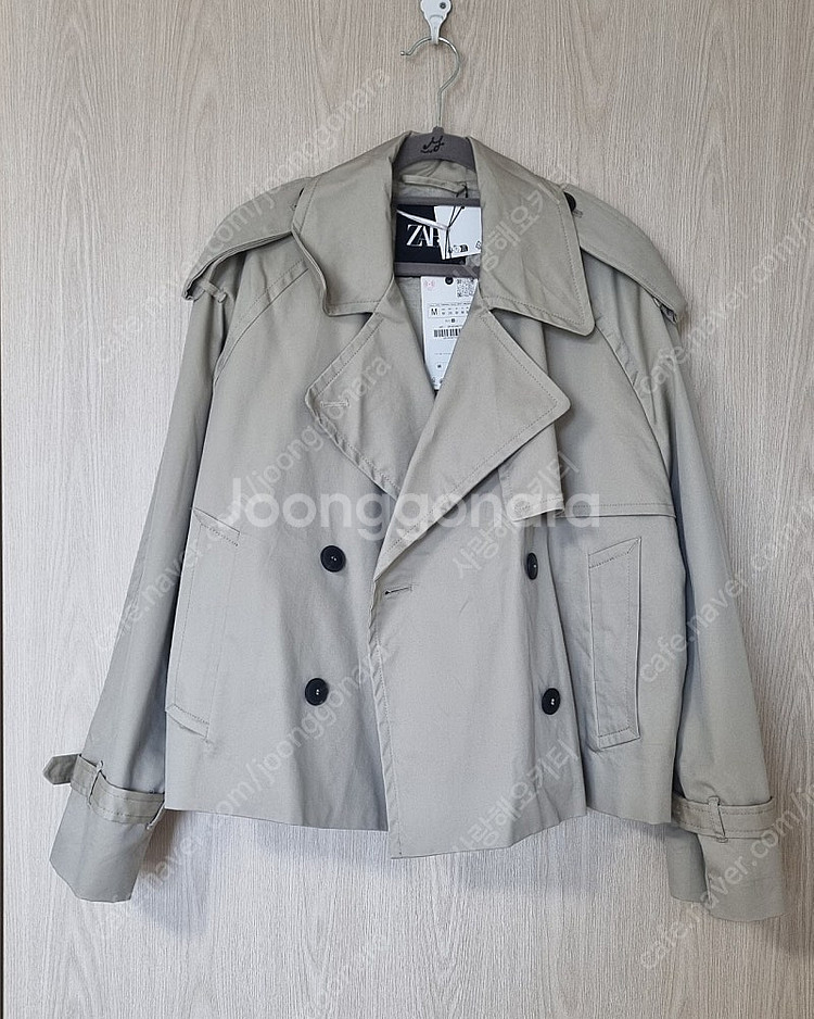 자라 숏트렌치코트M 새상품--0