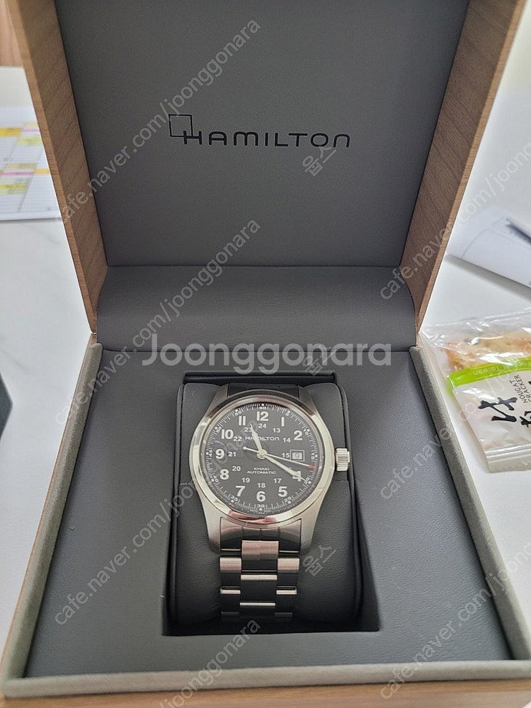 해밀턴 카키필드 오토 42mm--8