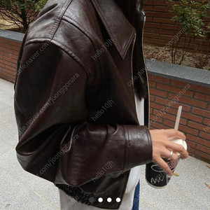 런던플랏 크롬 레더 자켓