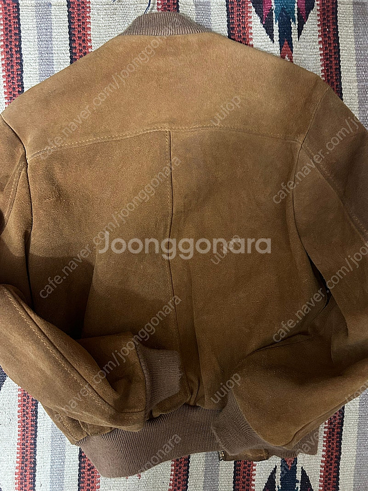 쇼트 schott 스웨이드 브라운 자켓 봄버--1
