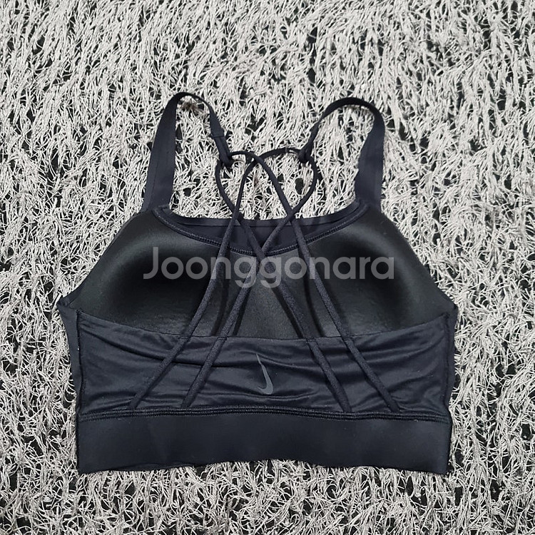 나이키 스우시 럭스 미디엄 서포트 스포츠브라, 브라탑 M, 85 (상태굿) 032611--1