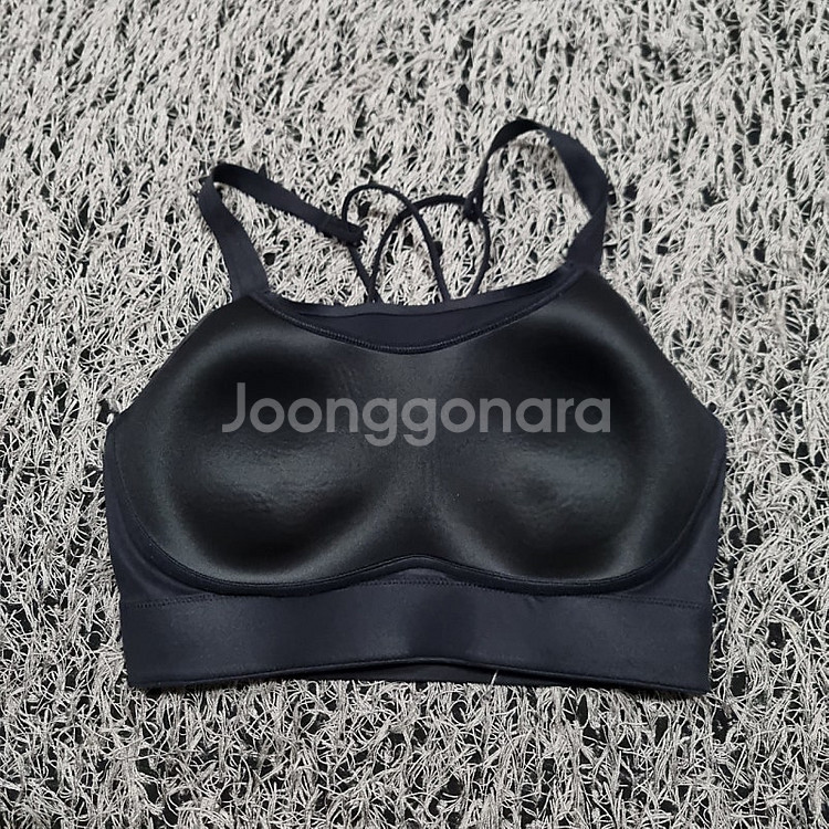 나이키 스우시 럭스 미디엄 서포트 스포츠브라, 브라탑 M, 85 (상태굿) 032611--2