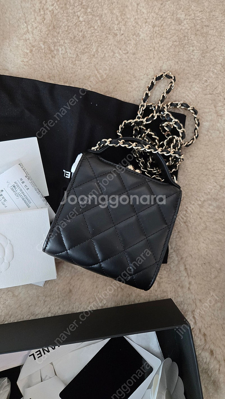 백화점정품 샤넬 미니백 지갑 레트로 핸들 체인백 램스킨...--1