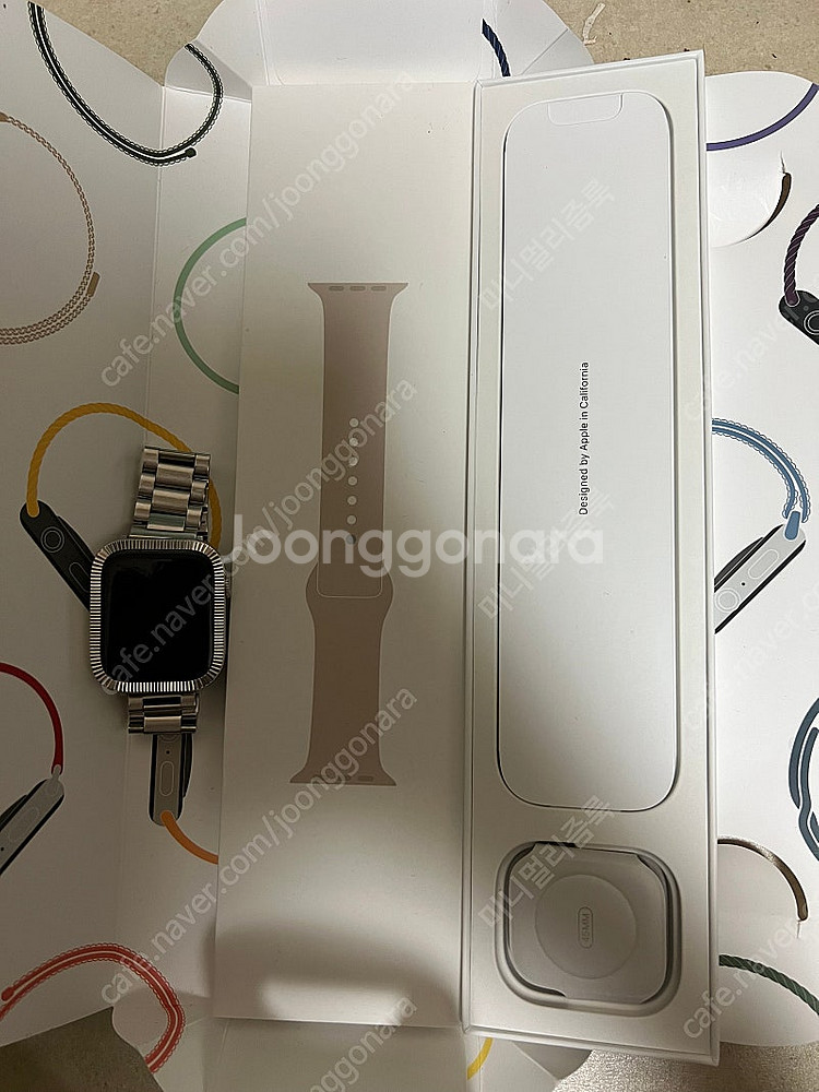 애플워치7 45mm gps 스타라이트 팝니다--1