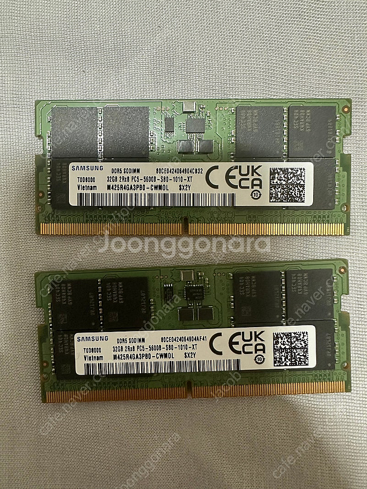 삼성 노트북램 DDR5 64g (32x2) 5600택포--0